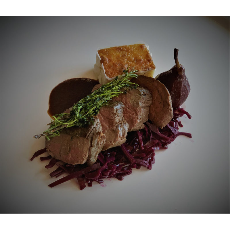 Hoofdgerecht: Herten biefstuk