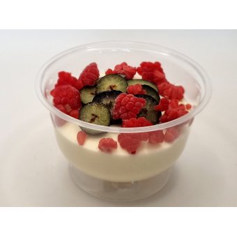 Dessert Gluten en lactose vrije citrus bavarois