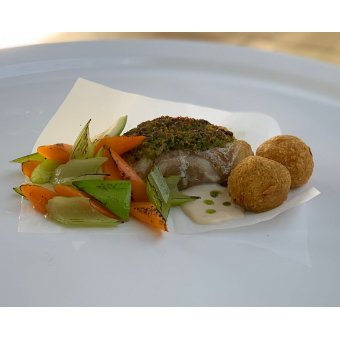 Hoofdgerecht: Kabeljauw met kruidenkorst